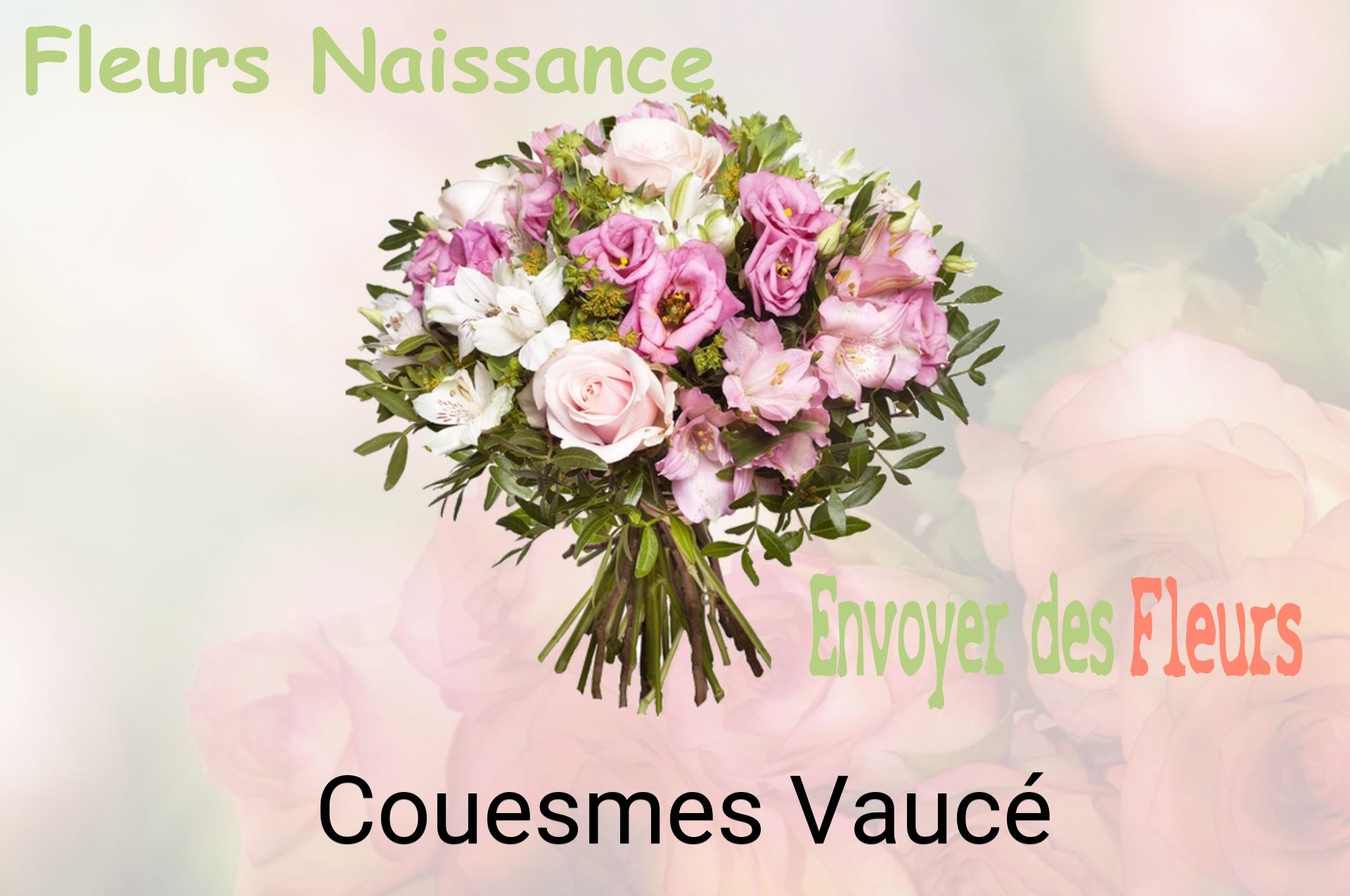 Bouquet de fleurs de naissance livré à Couesmes-Vaucé